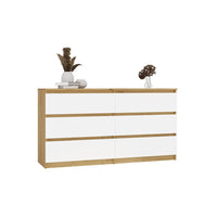 Kommode Malwa M6 140 EICHE ARTISAN WEISS – Produktabbildung 11