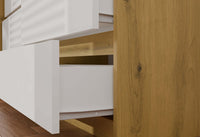 Kommode Malwa M6 140 EICHE ARTISAN WEISS – Produktabbildung 4