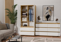 Kommode Malwa M6 140 EICHE ARTISAN WEISS – Produktabbildung 10