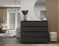 Kommode Malwa M8/120 SCHWARZ – Produktabbildung 11