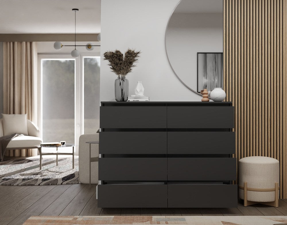 Kommode Malwa M8/120 SCHWARZ – Produktabbildung 11