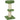 Krabpaal 91 cm speelboom met kattenmand, platform lamsvacht groen