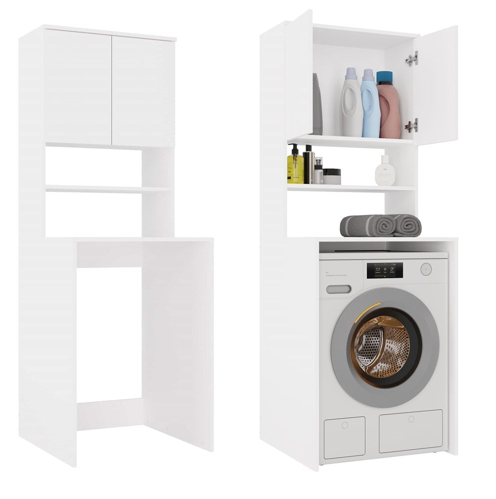 Badezimmer-Hochschrank Pola MULTI WEISS