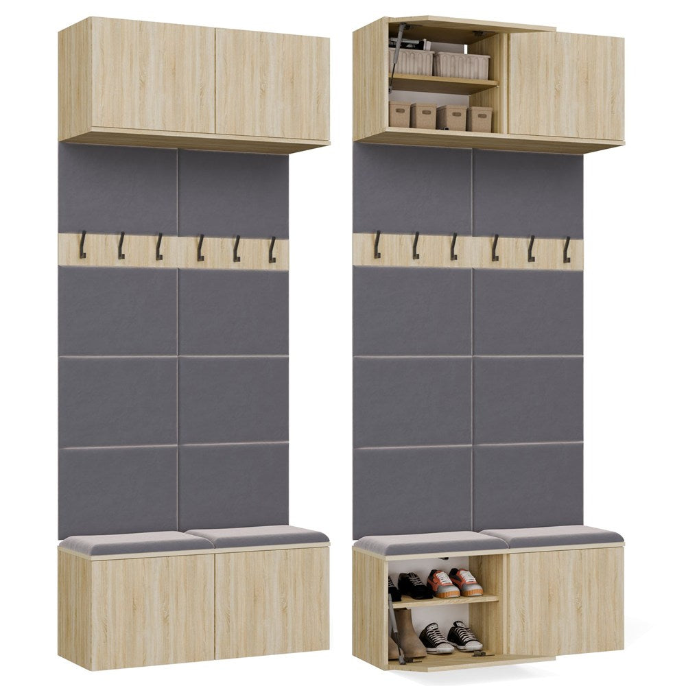 Garderobe Doppel-Kleiderpaneel HAGA II/2W EICHE SONOMA