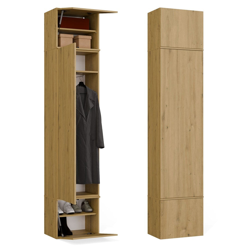 Garderobe Schrank HAGA 1SZ EICHE ARTISAN