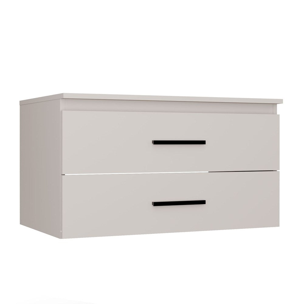 Waschtischunterschrank NEL 80 hängend 2 Schubladen KASCHMIR BEIGE
