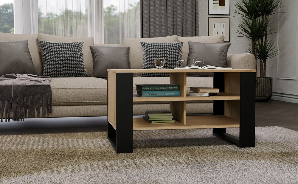 Tisch Modern 4P EICHE ARTISAN SCHWARZ – Produktabbildung 2