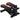 Mini-stepper, compact stepper voor workout, fitness-stepper met LCD-monitor en antislip pedalen, zwart