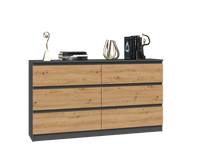 Kommode Malwa M6/140 ANTHRAZIT ARTISAN – Produktabbildung 2