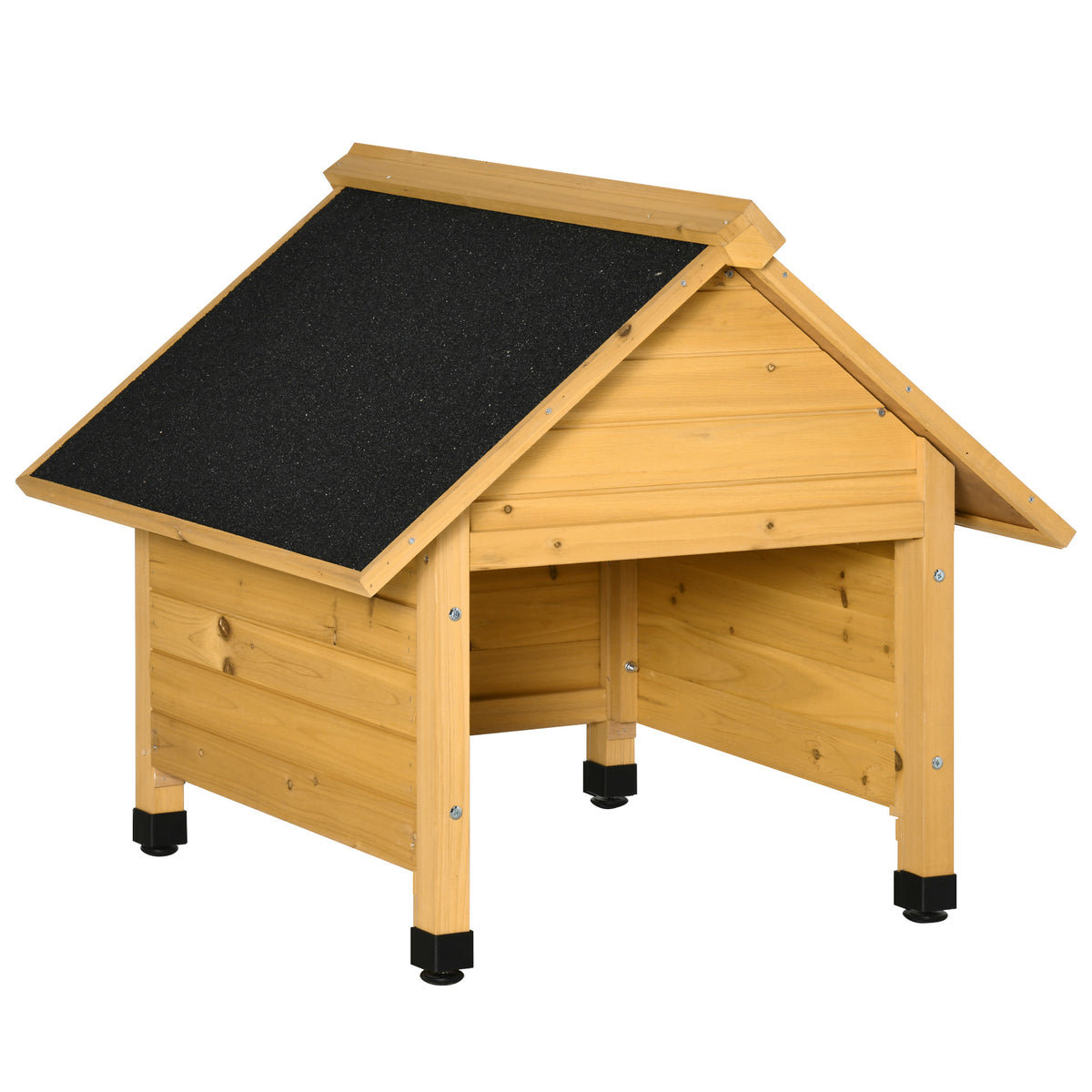 Houten garage voor robotmaaier, garage voor maairobot, carport voor robotgrasmaaier, bescherming tegen zon &