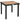 Tuintafel kunststof 78 x 78 x 74 cm weerbestendig aluminium frame, buffettafel campingtafel voor 4 personen