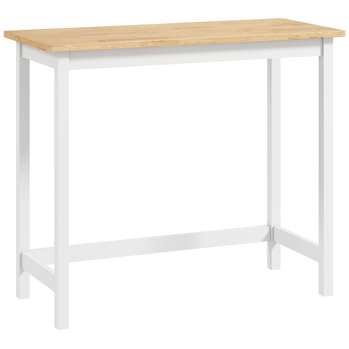 Bartafel, eikenlook, compact, ruimte voor 2 personen, natuurhout+wit
