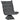 Relaxfauteuil leesstoel, draaibaar, linnenlook, 62 cm x 70 cm x 95 cm, grijs