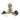 Halloweendecoratie, eenogige mummie, buigzame armen, lichtgevende ogen, griezelig gehuil, 55x18x35 cm