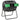 Compostbak met 2 compartimenten, 160 L inhoud, draaibaar, 71 cm x 65 cm x 96 cm, groen + zwart