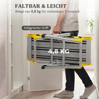 Aluminium werkplatform werkbank inklapbaar werktafel tot 150 kg, werkplatform met handgreep, antislip oppervlak (6)