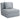 Relaxfauteuil ligfauteuil fauteuil met slaapfunctie, incl. 1 kussen, 70 cm x 70 cm x 61 cm, lichtgrijs