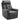 Relaxfauteuil tv-fauteuil met ligfunctie, handmatig verstelbare rustfauteuil van kunstleer voor woonkamer, zwart