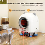 Zelfreinigende kattenbak met app-besturing 80 L geurbestrijding voor meerdere katten (4)