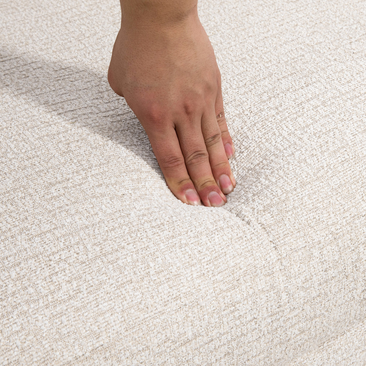 Tweezitsbank, comfortabel, 134x71x82 cm, beige (8)