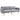 Slaapbank, 2-zits stoffen bank, bank met slaapfunctie, linnenlook polyester, rubberhout, 173 x 75 x 73 cm, grijs