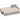 Hoekbank met slaapfunctie en omkeerbare chaise longue, L-vormige 3-zitsbank met fluwelen bekleding, beige