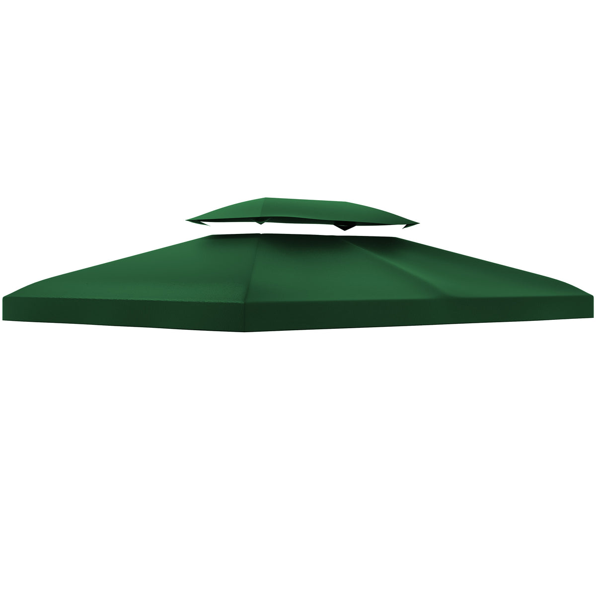 Vervangend dak voor metalen paviljoen 3x4m waterafstotend Paviljoendak (dubbel dak) vervangende hoes voor