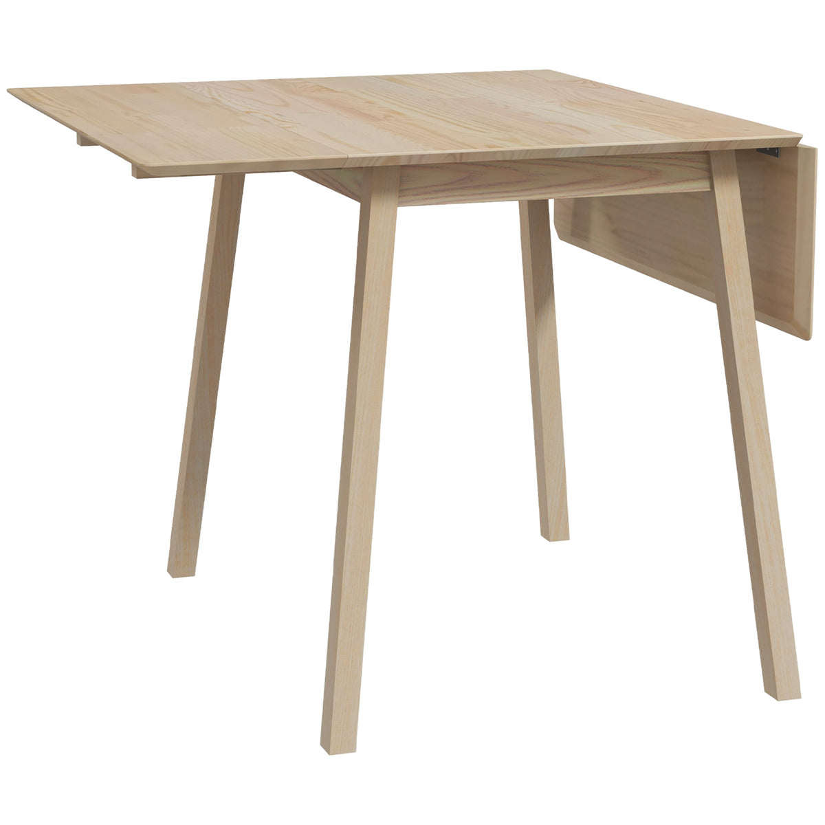 Eettafel klaptafel keukentafel, 2 uitklapbare bladen, 110 x 86 x 75 cm, natuur