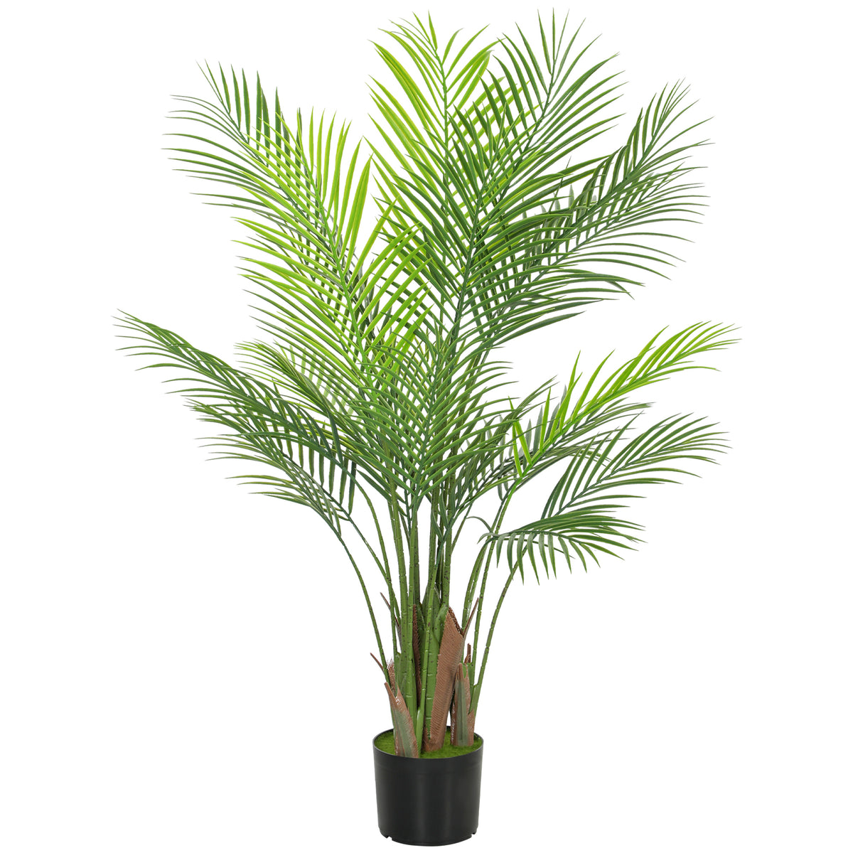 Kunstmatige palm groot 120cm kunstplant, plastic kunstplanten in pot voor woonkamer kantoor