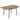 Tuintafel 140 x 80 cm voor 6 personen roestbestendige outdoor eettafel met WPC-tafelblad Verstelbare poten, teak