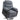 Sta-op-fauteuil met zachte corduroy bekleding, relaxfauteuil met afstandsbediening en zijvakken, donkergrijs