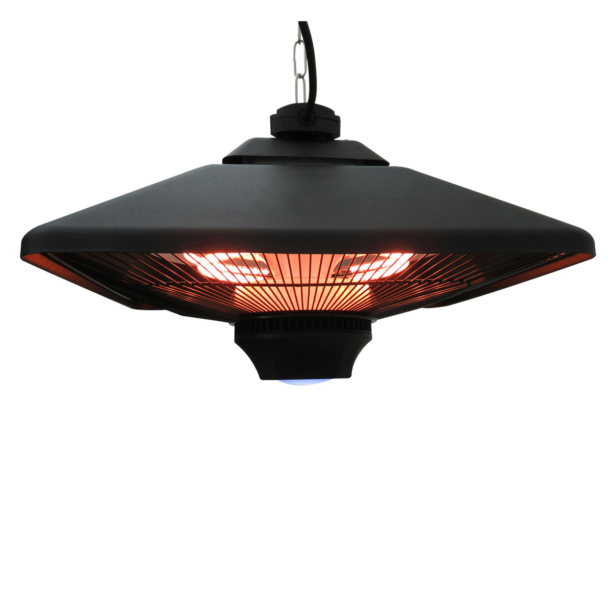 Infraroodstraler 2000 Watt terrasverwarmer met afstandsbediening 2 warmtestanden beschermhoes led-display