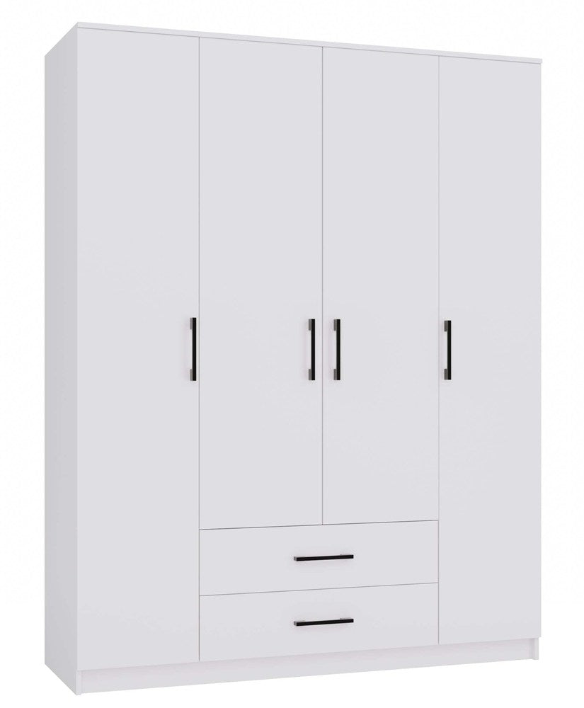 Kleiderschrank ROMANA 160 WEISS ohne Spiegel