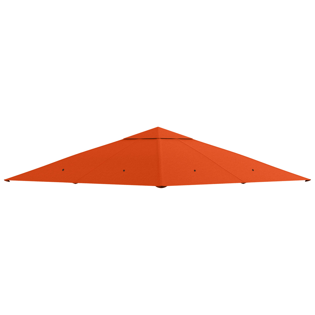 Vervangend dak voor tuinpaviljoen, polyester, 2,98 x 2,98 m, oranje