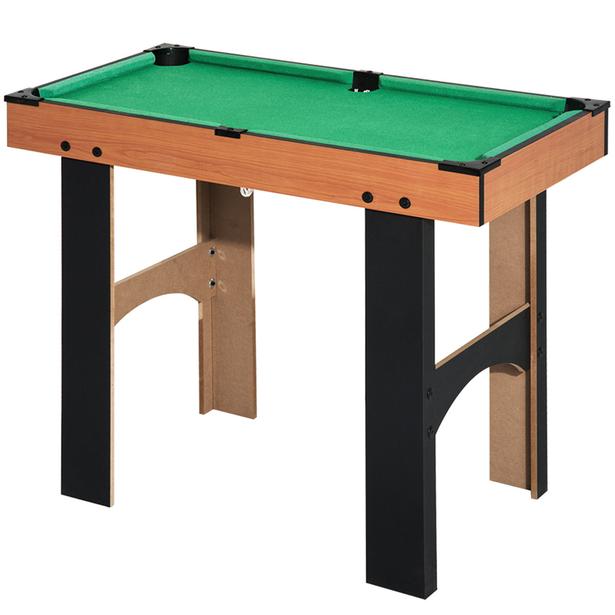 2-in-1 minitafelvoetbal, 4-in-1 speeltafel, compact, incl. spelaccessoires, 92 x 78 x 80 cm