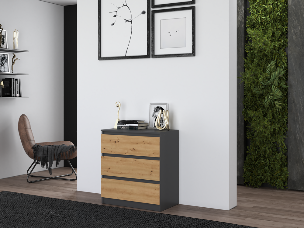 Kommode Malwa M3 ANTHRAZIT ARTISAN – Produktabbildung 8