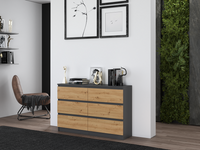 Kommode Malwa M6/120 ANTHRAZIT ARTISAN – Produktabbildung 7