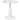 Ronde eettafel, gepoedercoat staal, MDF met melamine, antislipvoetjes, 70 x 74 cm, wit