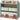 Kinderkast met 6 stoffen opbergboxen, schattig motief, 63x30x66 cm, groen