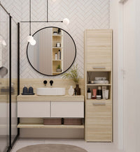Badezimmer-Hochschrank Sara S40 EICHE SONOMA – Produktabbildung 4