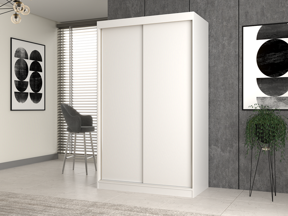 Kleiderschrank Iga 120B WEISS – Produktabbildung 3