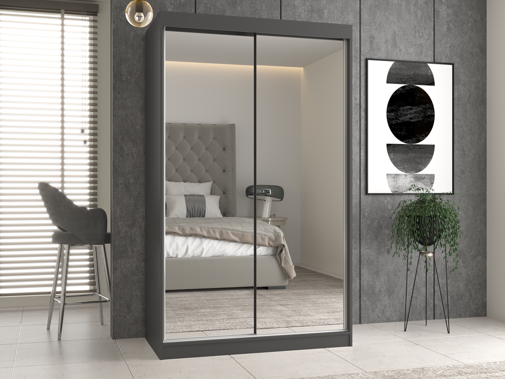 Kleiderschrank Iga 120A ANTHRAZIT ARTISAN – Produktabbildung 3