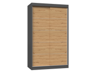 Kleiderschrank Iga 120C ANTHRAZIT ARTISAN