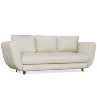 SOFA SARIS BEIGE GOLDENER FUSS