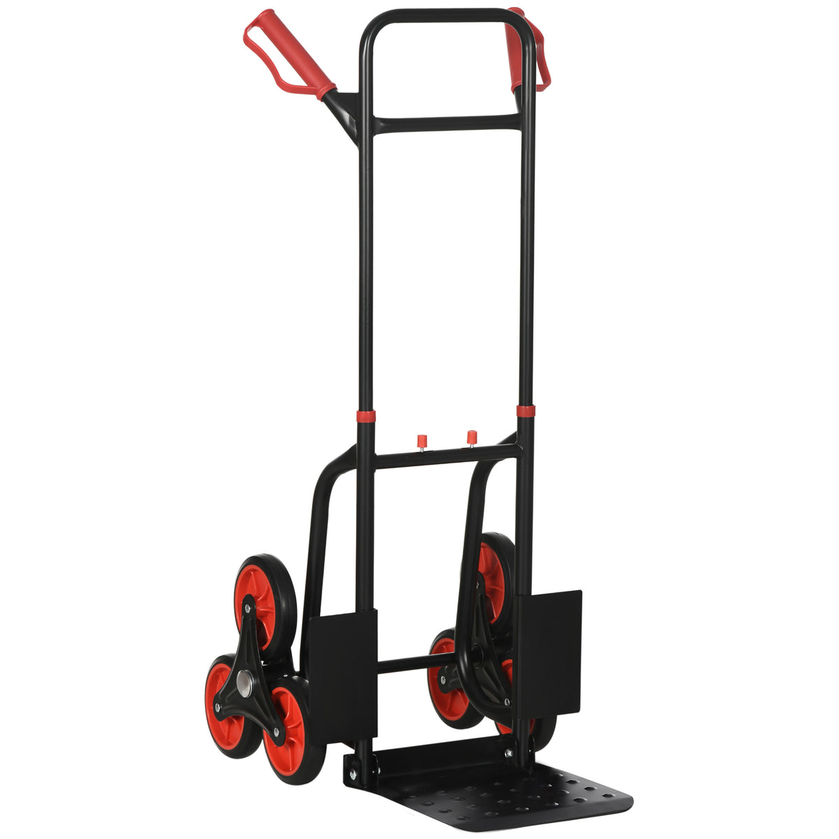 Steekwagen met trapsteekfunctie inklapbaar transportkar met stalen frame max. 120kg 105,5 cm transportwagen voor