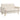Tweezitsbank, comfortabel, 134x71x82 cm, beige