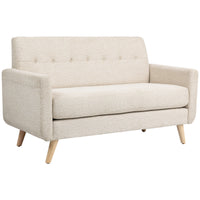 Tweezitsbank, comfortabel, 134x71x82 cm, beige