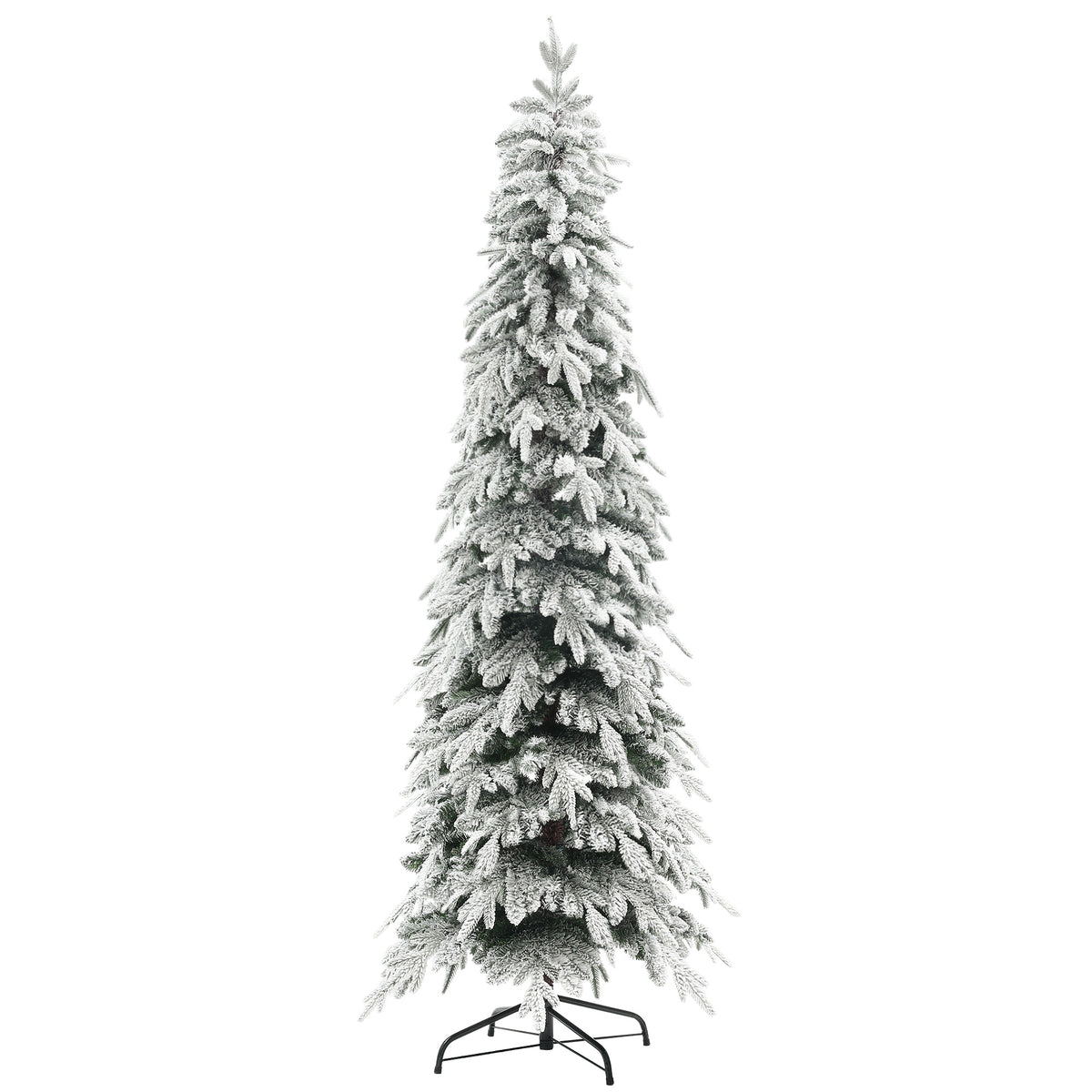 Kunstkerstboom 210 cm kerstboom als echt met 800 dichte takken, kunstsneeuw, automatische opening
