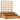 Verhoogd bloembed met klimhulp, 3-traps bloembak met vliesdoek, dennenhout, bruin, 95 x 95 x 110 cm