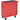 Gereedschapswagen, 2 kleine & 5 grote lades, staal, tot 150 kg, 69 x 33 x 75 cm, rood